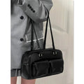 Retro College Women's Casual Tote Bag with Large Capacity