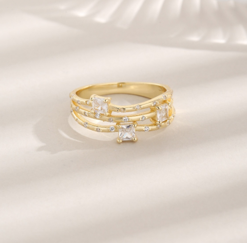 S925 Silver Simple Zircon Ring - New Design