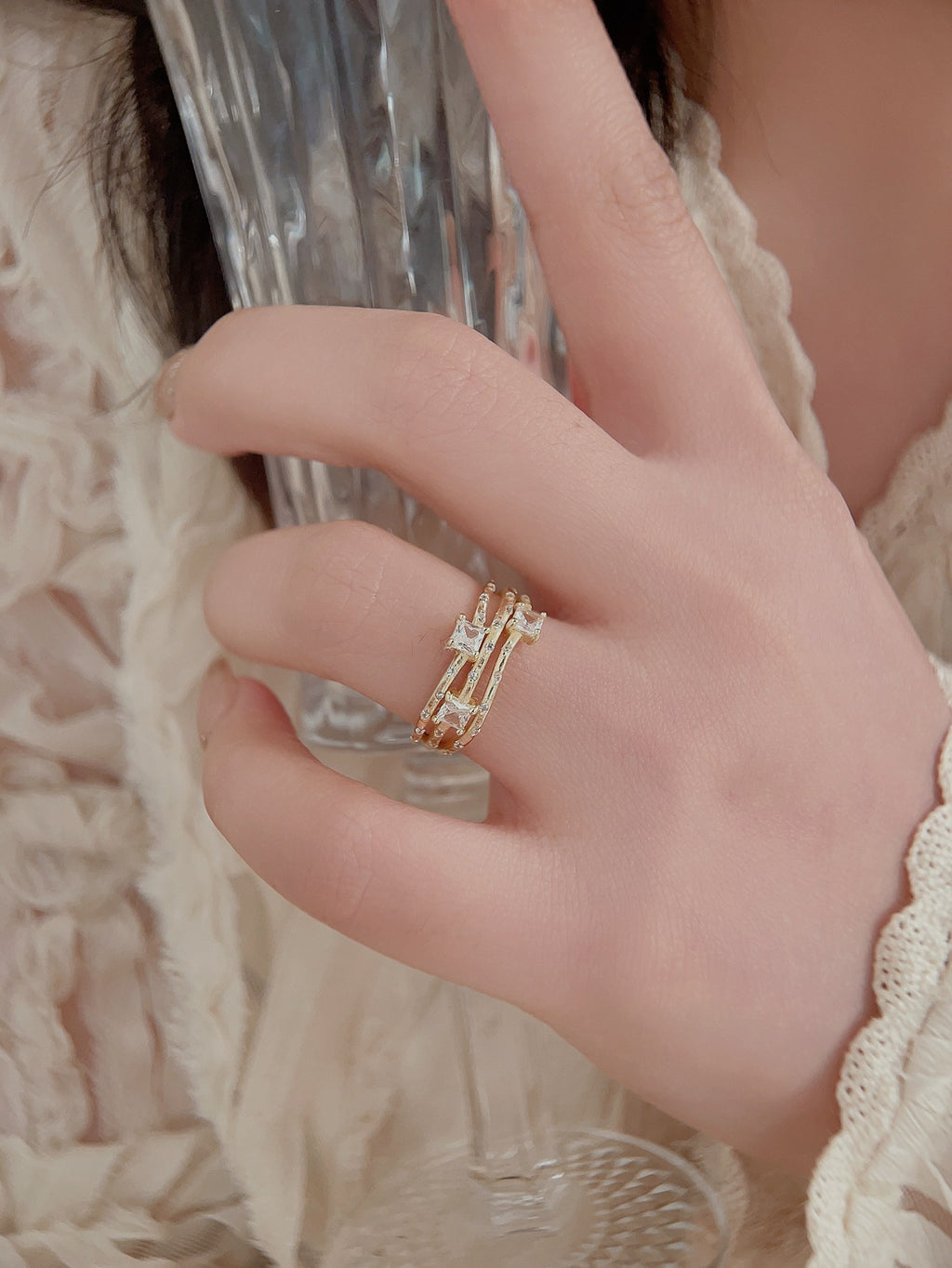 S925 Silver Simple Zircon Ring - New Design