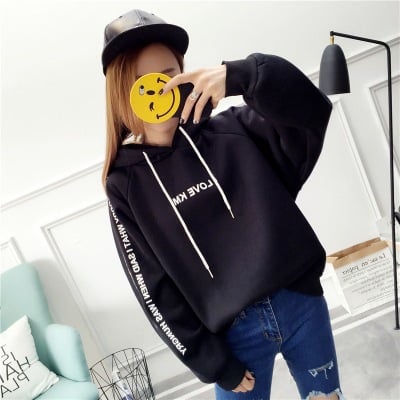 Velvet Padded Long-Sleeved Plus Jacket