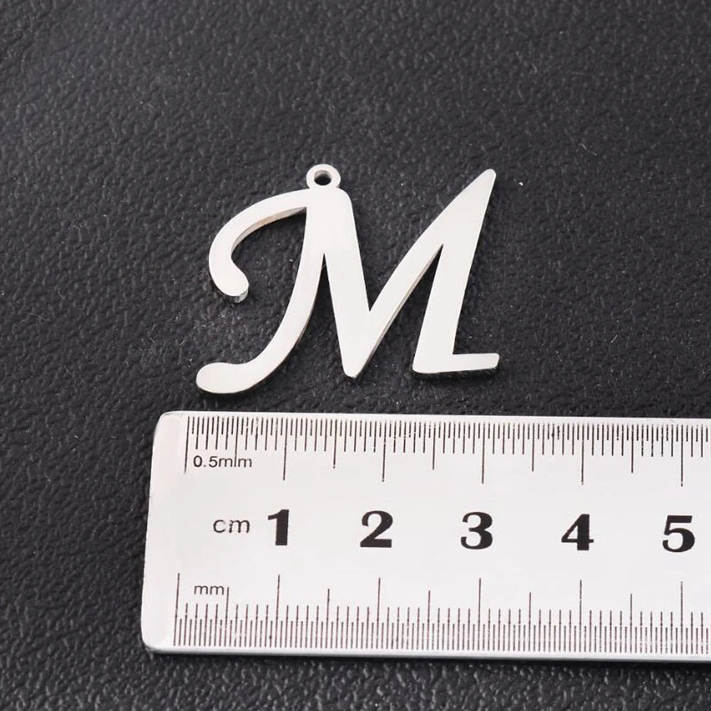 Trendy Stainless Steel A-Z Alphabet Pendant Chain Necklace For Women Personalization Initial Letters Name Necklace Jewelry Gifts