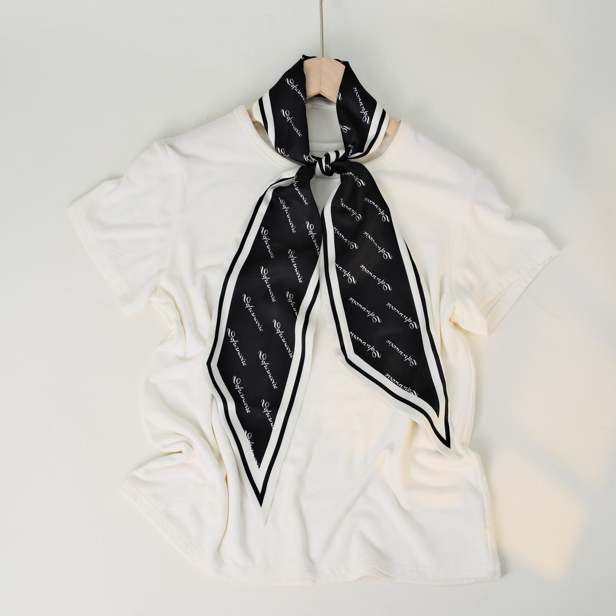 European and American-style Beveled Silk Scarf Cross-border Silk Cashew Dot Long High-end Ribbon Scarf Women's Belt
