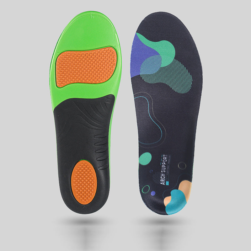 Flat Foot Arch Support Height-Increasing Insoles, Sweat-Absorbent, Breathable, Non-Slip Sports Insoles, Eva, Suitable for Flat Feet, Comfortable