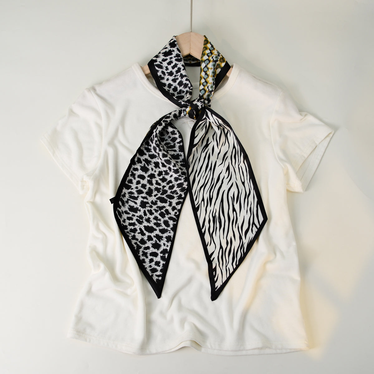 European and American-style Beveled Silk Scarf Cross-border Silk Cashew Dot Long High-end Ribbon Scarf Women's Belt