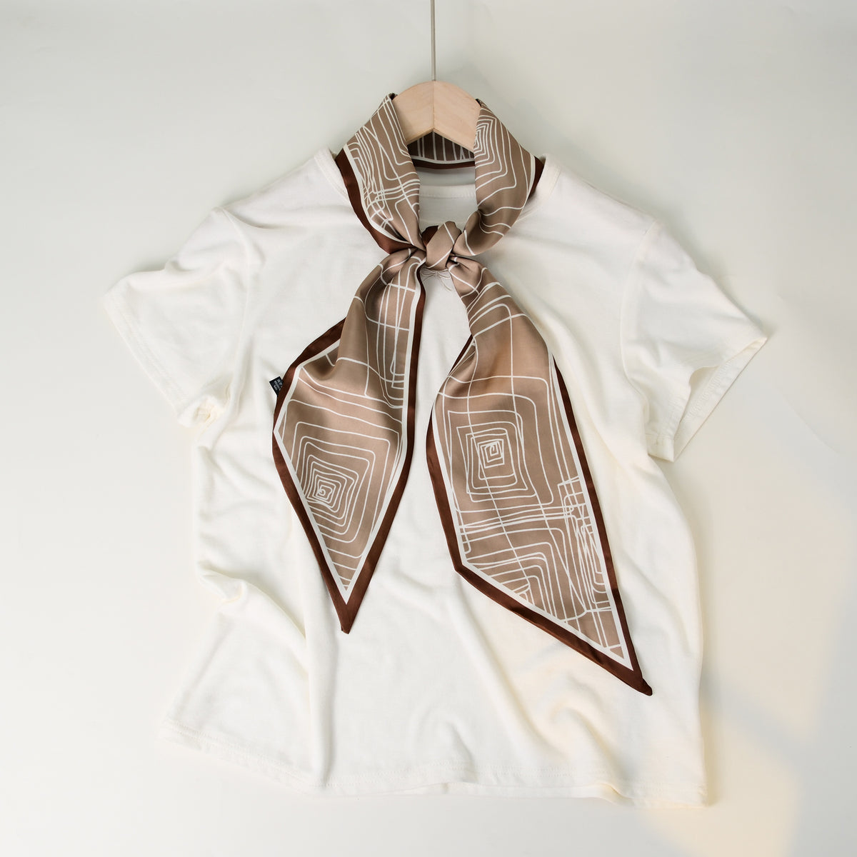 European and American-style Beveled Silk Scarf Cross-border Silk Cashew Dot Long High-end Ribbon Scarf Women's Belt