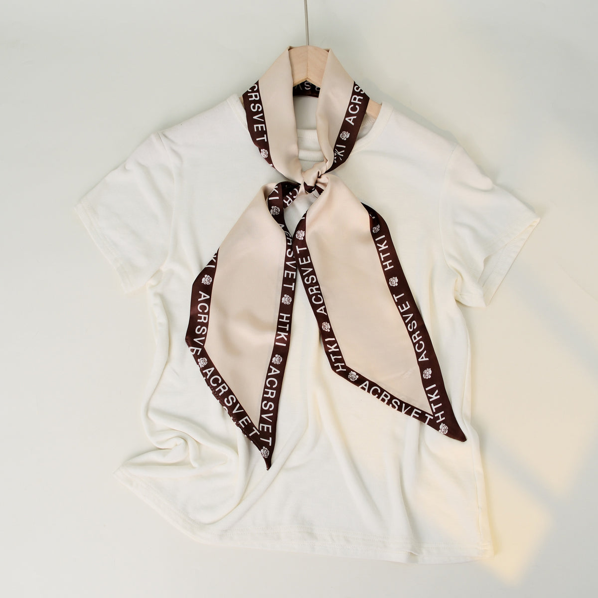 European and American-style Beveled Silk Scarf Cross-border Silk Cashew Dot Long High-end Ribbon Scarf Women's Belt