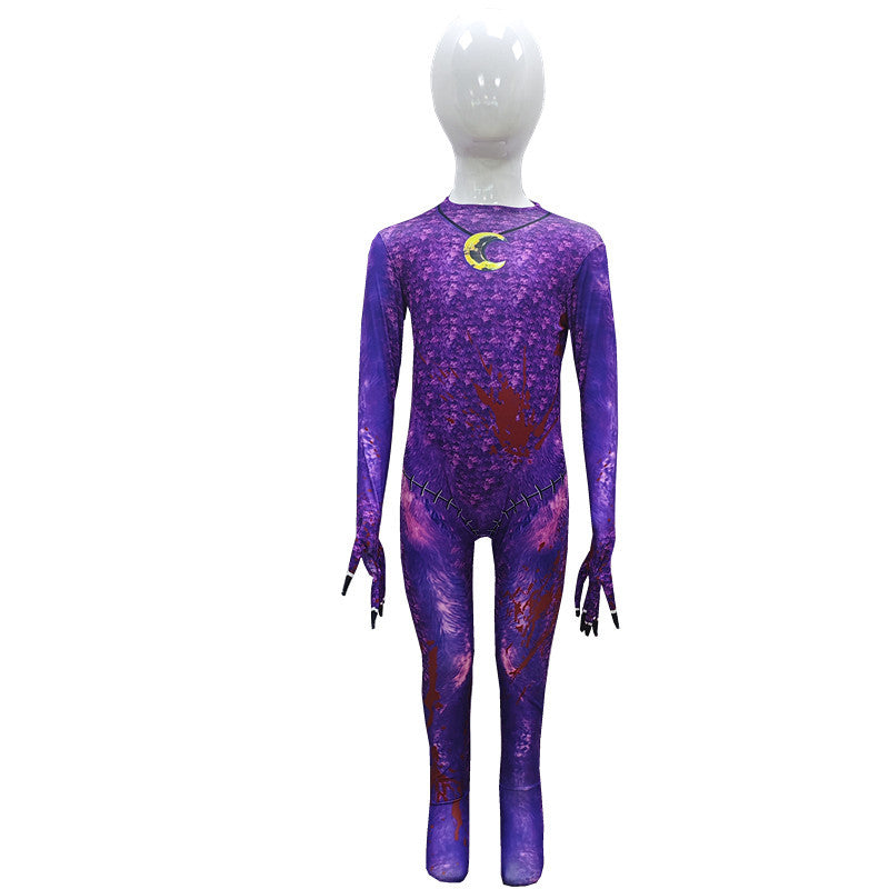 halloween rainbow friends ROBLOX game cos blue color little monster costume jumpsuit