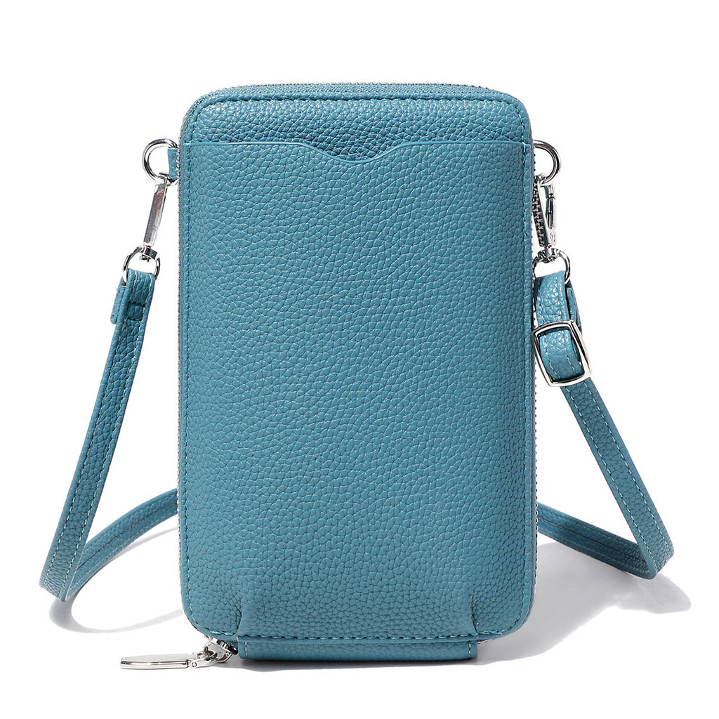 2024 New Mini Litchi Pattern Mobile Phone Bag Wallet Fashionable Women's Multifunctional Crossbody Small Bag Simple Shoulder Bag