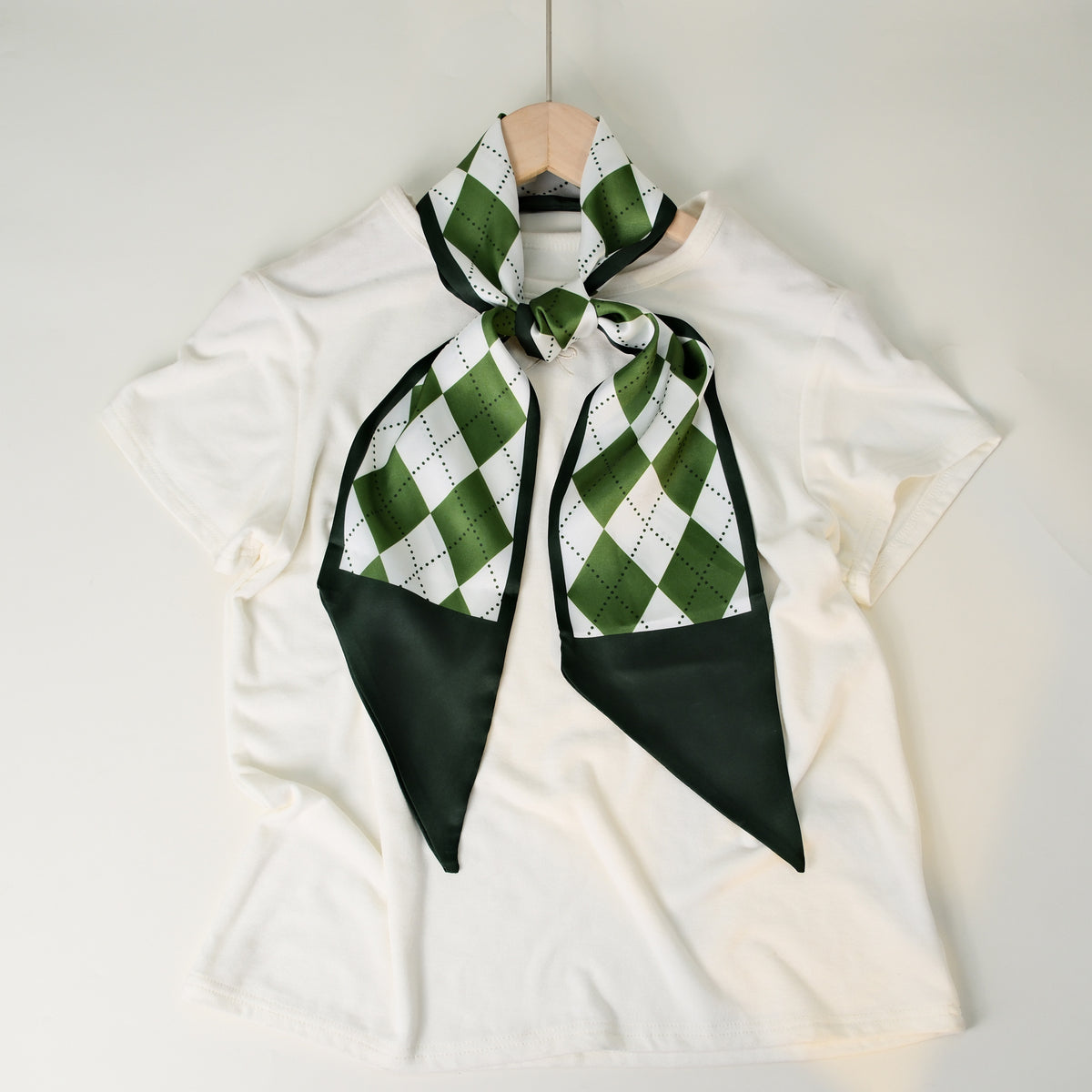 European and American-style Beveled Silk Scarf Cross-border Silk Cashew Dot Long High-end Ribbon Scarf Women's Belt