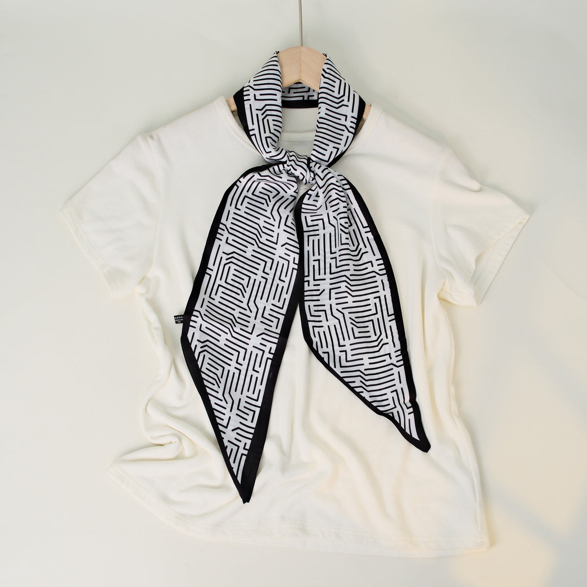 European and American-style Beveled Silk Scarf Cross-border Silk Cashew Dot Long High-end Ribbon Scarf Women's Belt