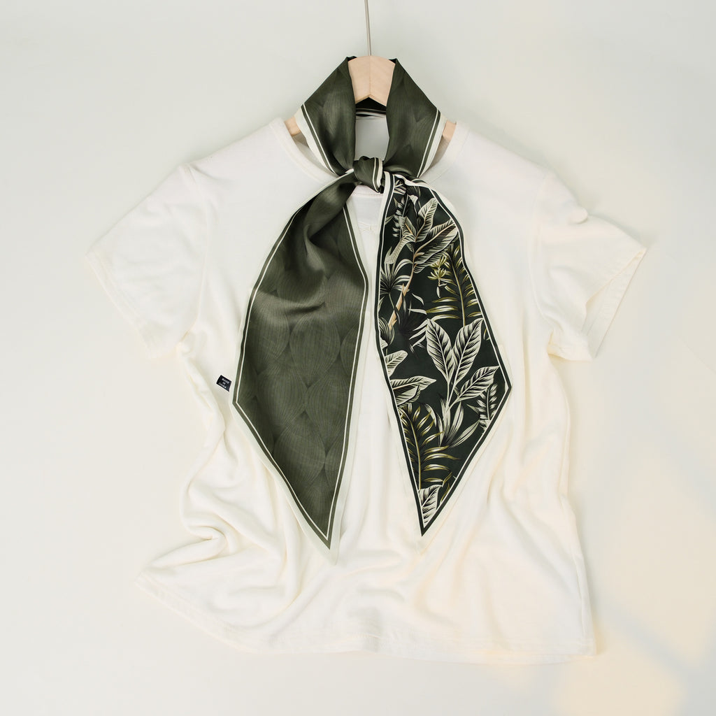 European and American-style Beveled Silk Scarf Cross-border Silk Cashew Dot Long High-end Ribbon Scarf Women's Belt