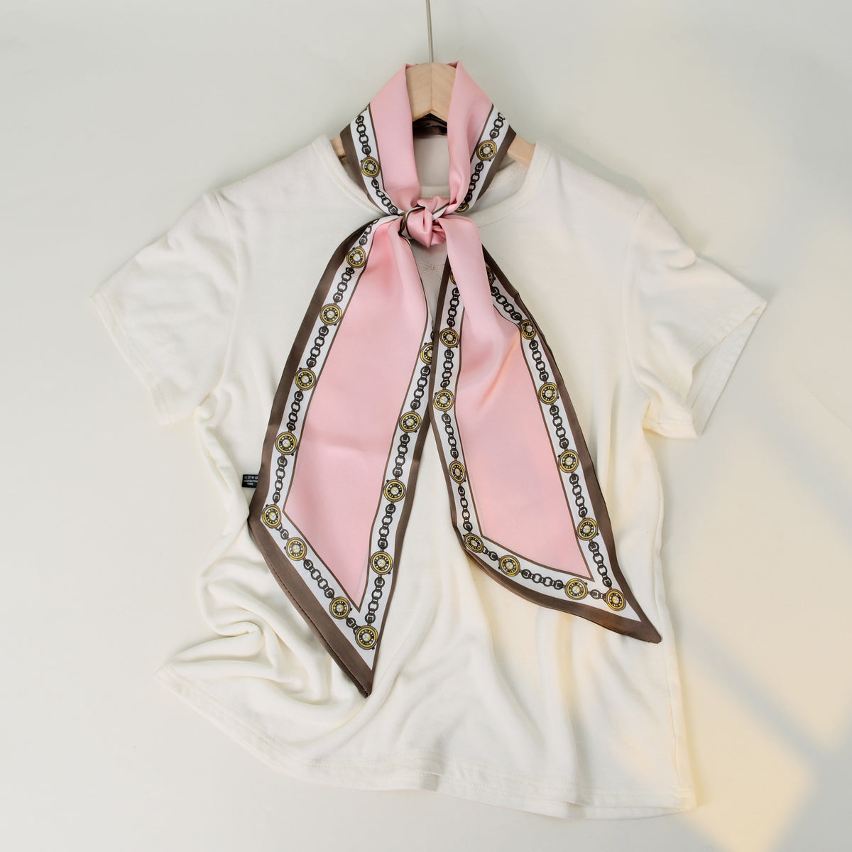 European and American-style Beveled Silk Scarf Cross-border Silk Cashew Dot Long High-end Ribbon Scarf Women's Belt