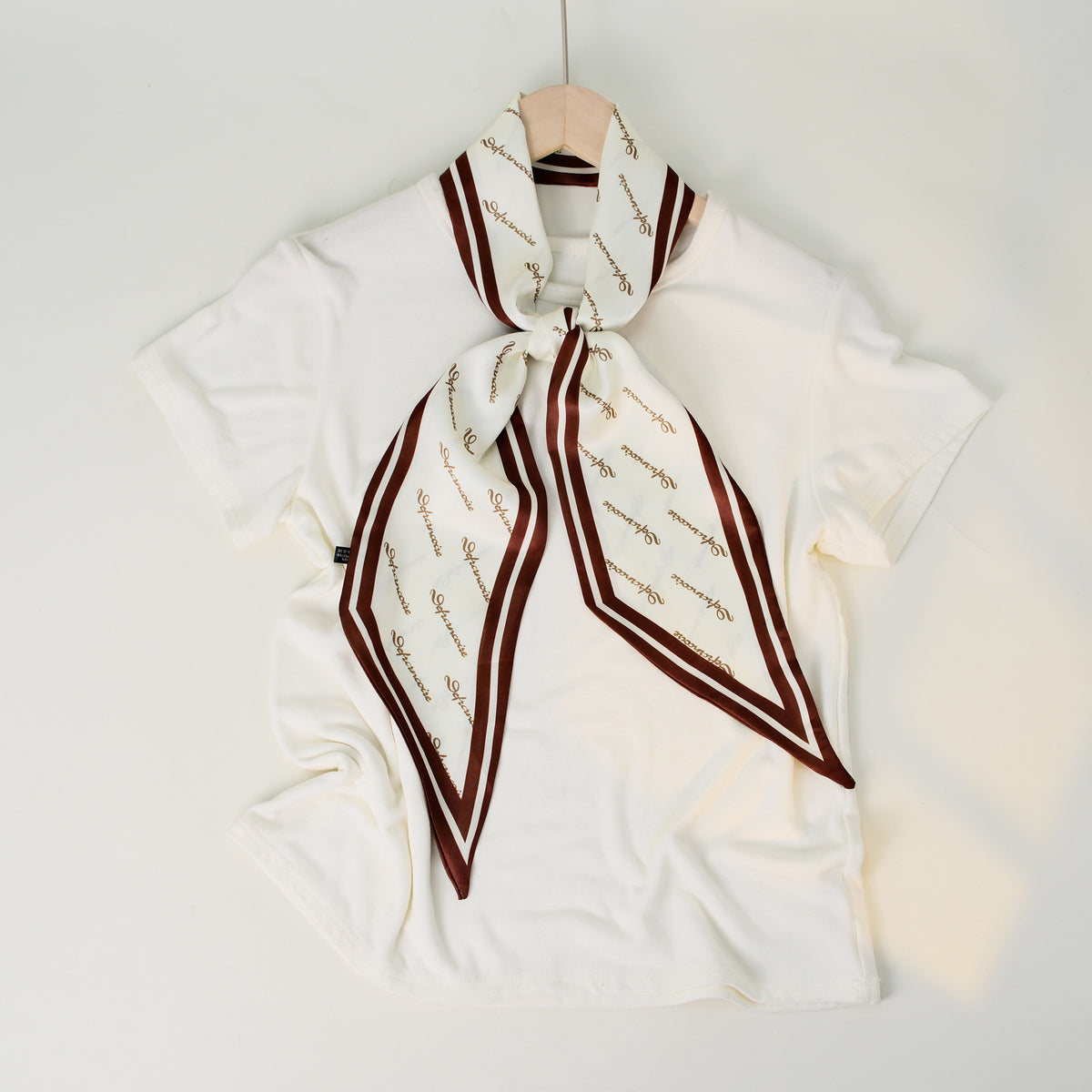 European and American-style Beveled Silk Scarf Cross-border Silk Cashew Dot Long High-end Ribbon Scarf Women's Belt