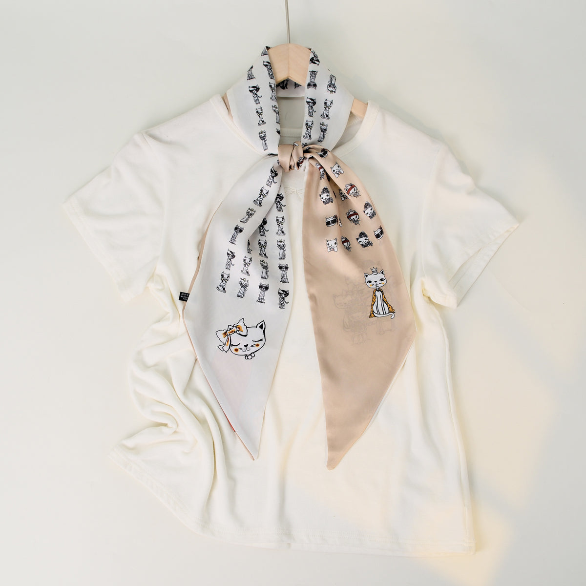 European and American-style Beveled Silk Scarf Cross-border Silk Cashew Dot Long High-end Ribbon Scarf Women's Belt