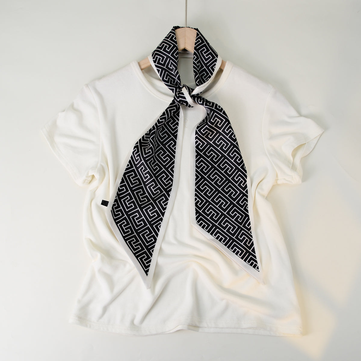 European and American-style Beveled Silk Scarf Cross-border Silk Cashew Dot Long High-end Ribbon Scarf Women's Belt