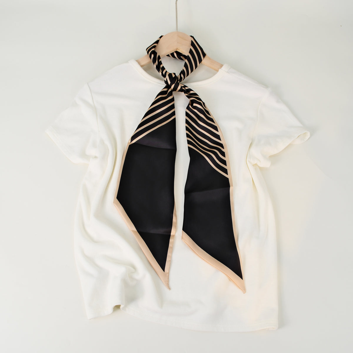 European and American-style Beveled Silk Scarf Cross-border Silk Cashew Dot Long High-end Ribbon Scarf Women's Belt