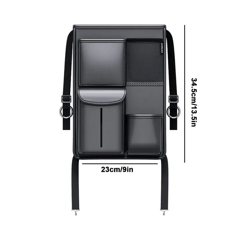 Car Front Seats Between Storage Bag Auto Seat Back Handbag Holder Tissue Box With Multiple Pockets Car Seat Organizer Bag