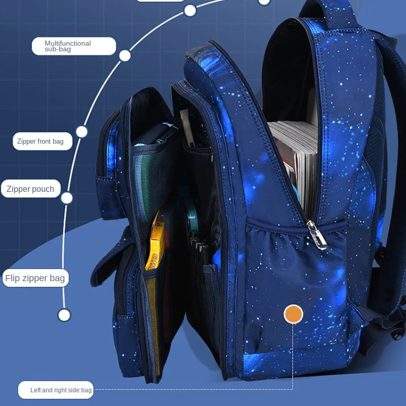 2025 New Waterproof Children School Bags For Boys Orthopedic Primary School Backpack Kids Schoolbag Book Bag Mochila Infantil