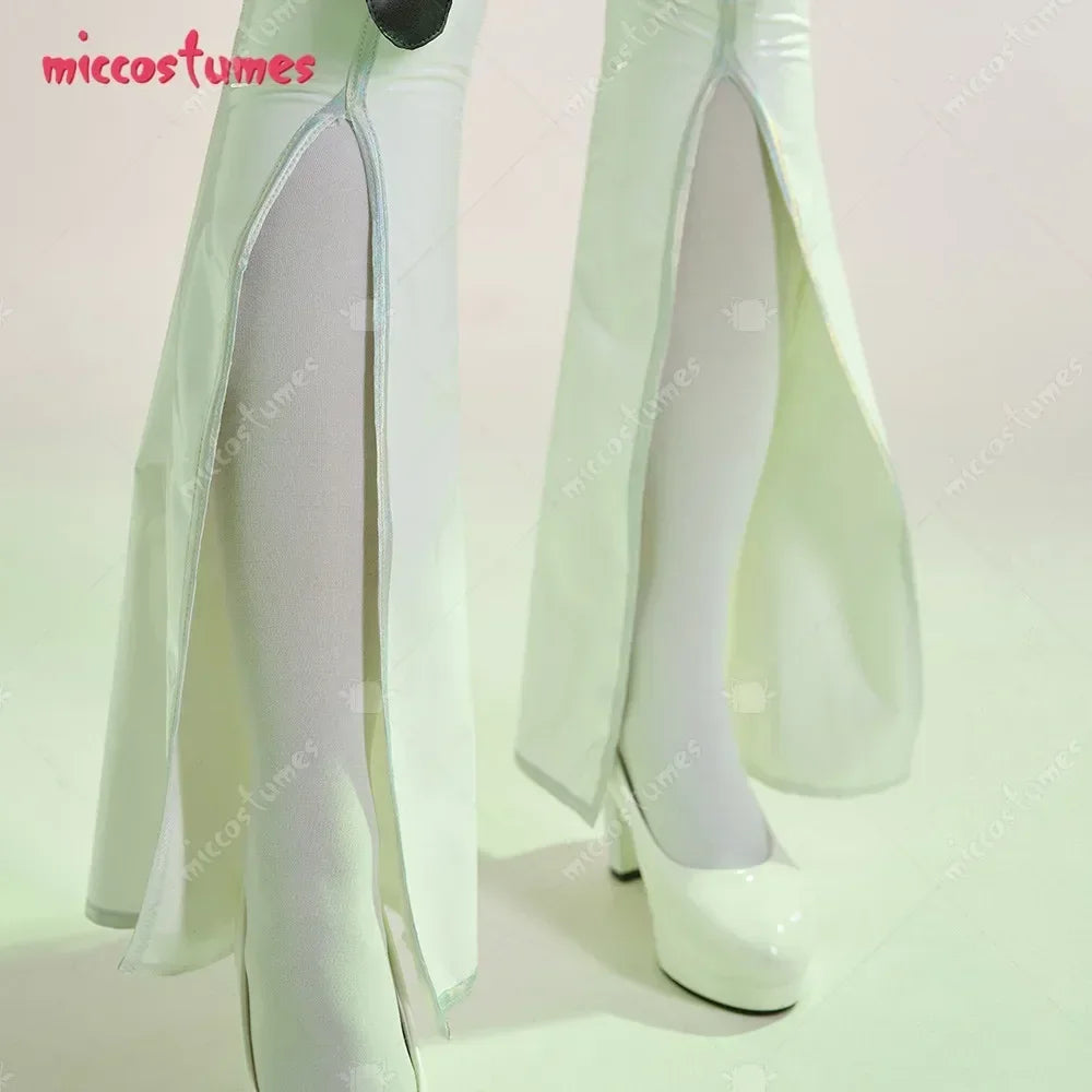 Miccostumes Women's Anime C Costume Halloween Cosplay Costume with Choker and Stockings