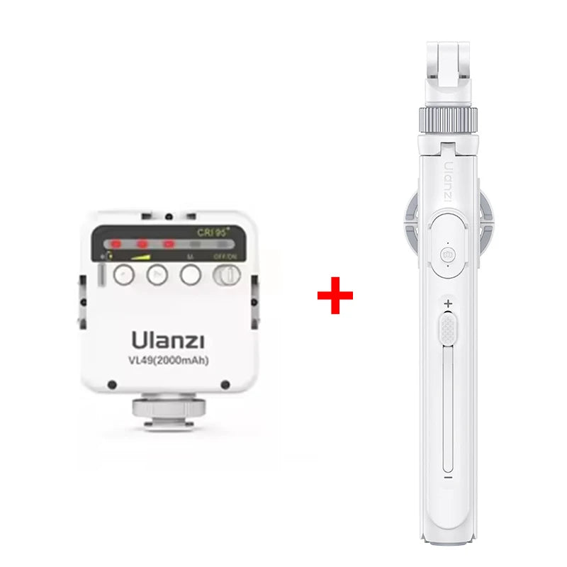 Ulanzi VL49 Full Color RGB LED Video Light 2500K-9000K 800LUX Magnetic Mini Fill 3 Cold Shoe 2000mAh Type-C Camera Light