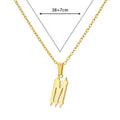 A-Z Initial Letter Stainless Steel Necklace Gold Plated Alphabet Pendant Chain BFF Necklaces For Mom Jewelry Gift collar hombre