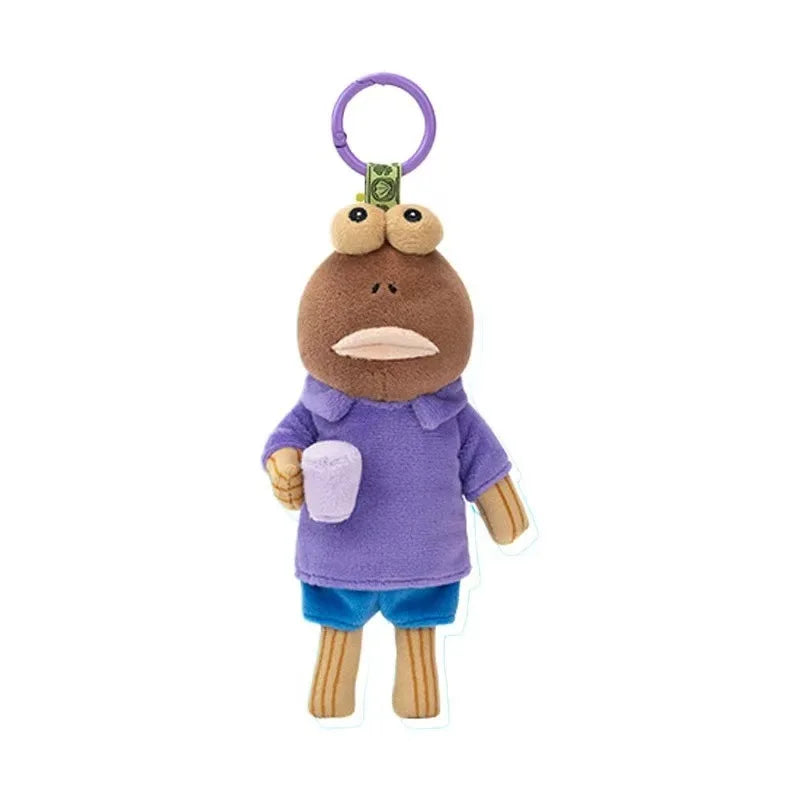 Official Authentic Spongebob Square Pants Plush Toys Keychain Bikini Bottom Buddies Funny Plush Bag Pendant Blind Cartoon Gifts