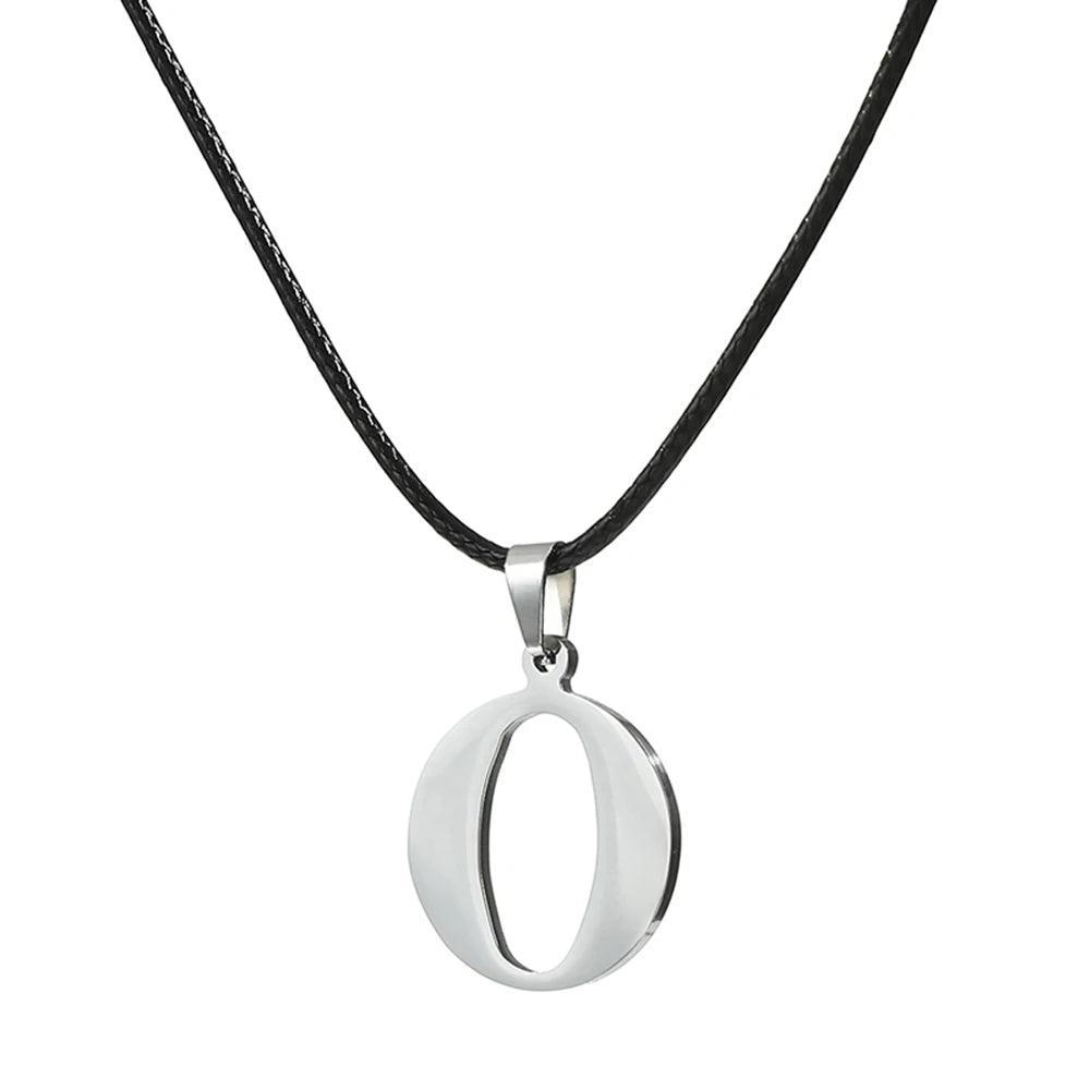New Stainless Steel A-Z Alphabet Initial Necklace 26 English Letter Necklace For Men Women Personalize Jewelry Gifts