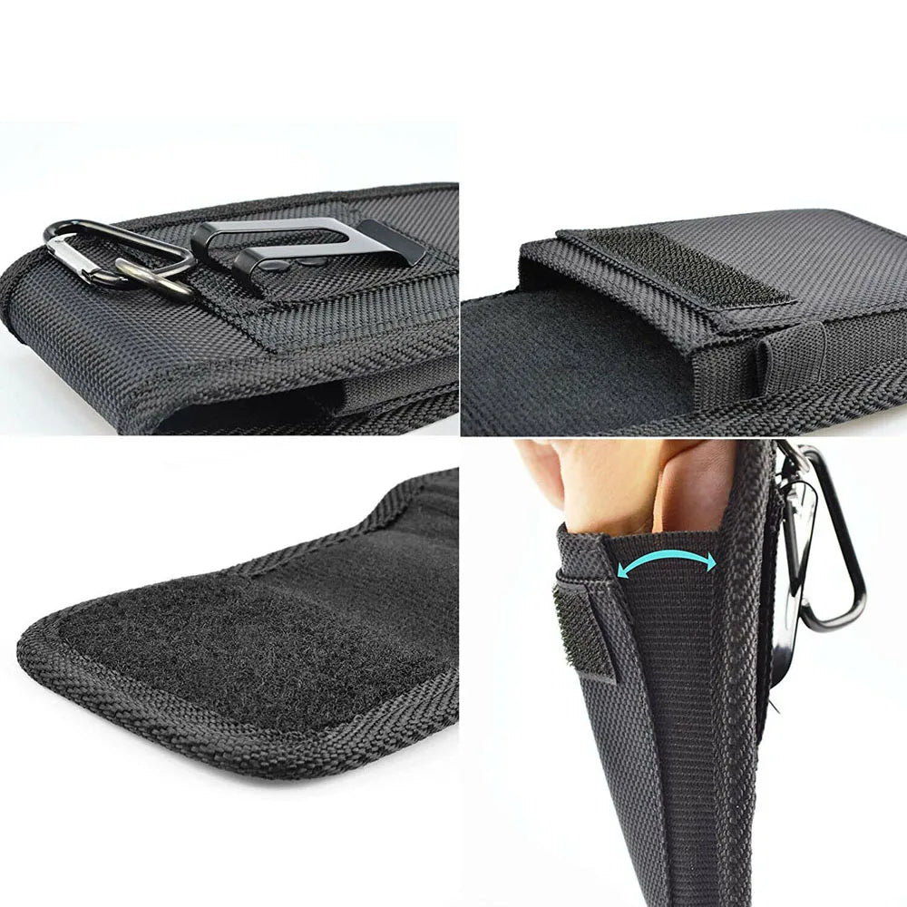 1Pc Large Capacity Mobile Phone Bags Oxford Nylon Cell Phone Pouch With Belt Loop Wallet Cover Case Waist Bag M/L/XL/XXL