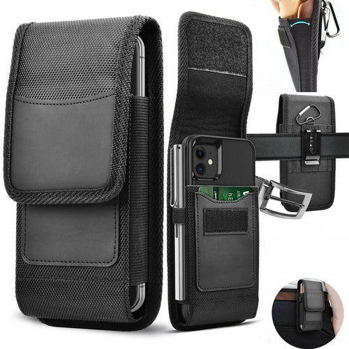 1Pc Large Capacity Mobile Phone Bags Oxford Nylon Cell Phone Pouch With Belt Loop Wallet Cover Case Waist Bag M/L/XL/XXL