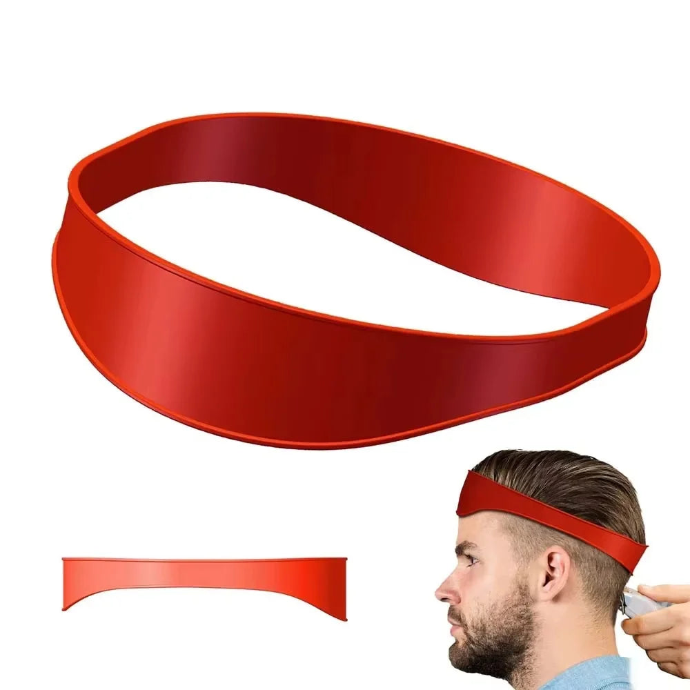 DIY Home Haircuts Curved Headband Silicone Neckline Shaving Template and Hair Cutting Guide Hair Styling Tool