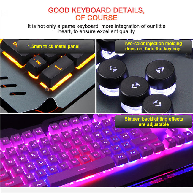 Ergonomic Mechanical Keyboard with RGB Backlight