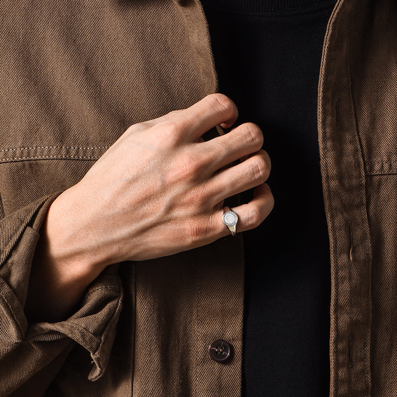 Trendy Sterling Silver Ring for Boys