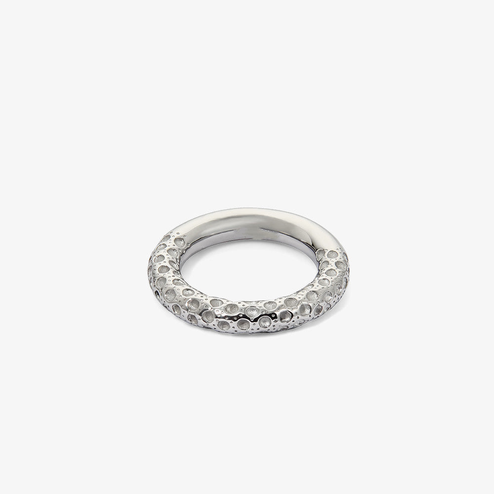Meteorite Texture Vintage Style Fashion Ring